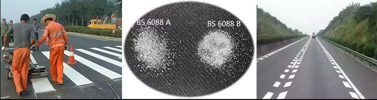 熱可塑性道路標示塗料ガラスビーズ ニュース -3-